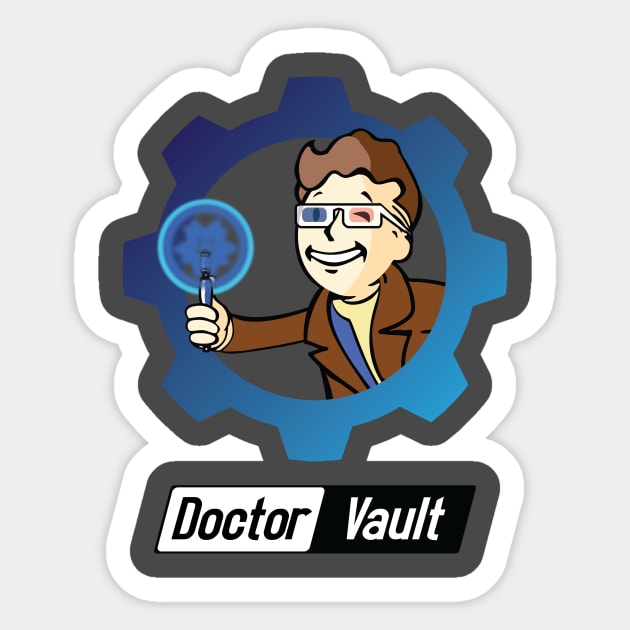 DOCTOR VAULT Sticker by KARMADESIGNER T-SHIRT SHOP